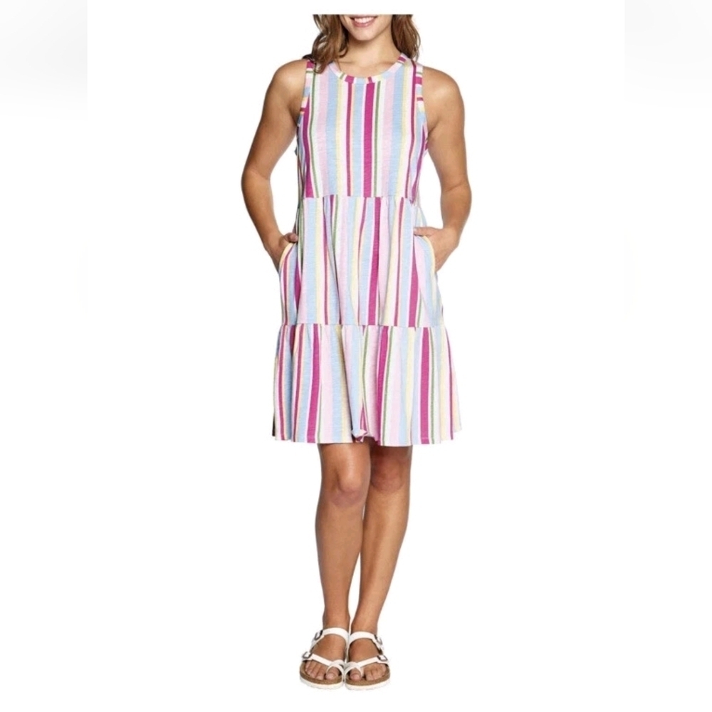 NWT Gap Summer Dress Multi Stripe Woman's  Size XS